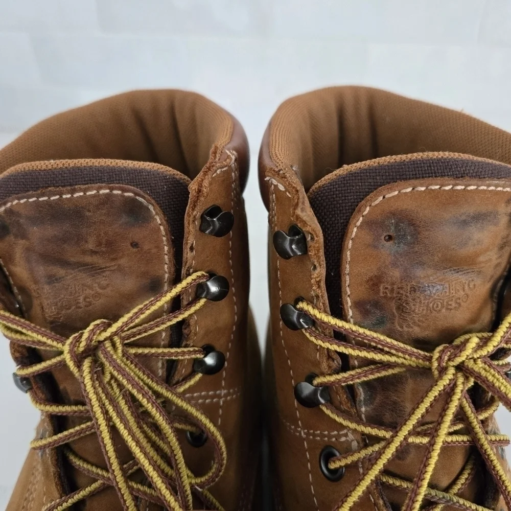 Red Wings Vintage Y2K 1421 Suede Leather Lace-Up Work Boots Camel Tan Size 9 Men